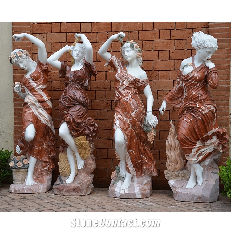 Customized Hand Carved Western Style Angel Figure Carvings