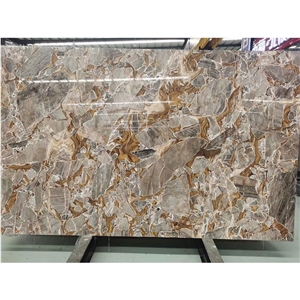 Gold Fusion Marble Italian Golden Marble Slab