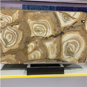 Good Quality Yellow Flamenco Granite  For Wall Decoration