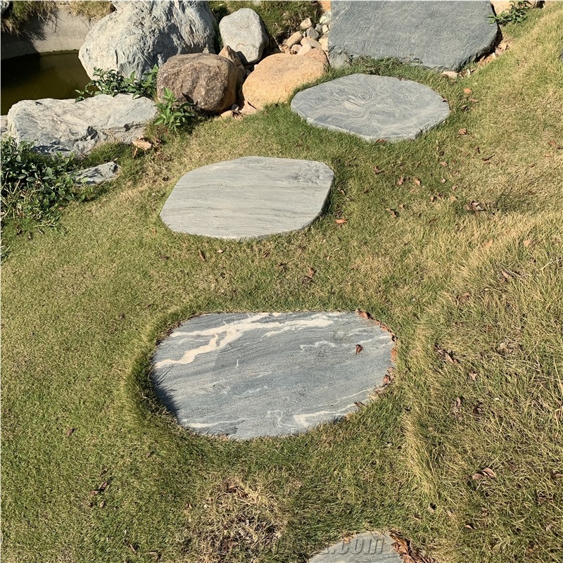 Green Granite Stepping Stone Crazy Paving For Outdoor Garden