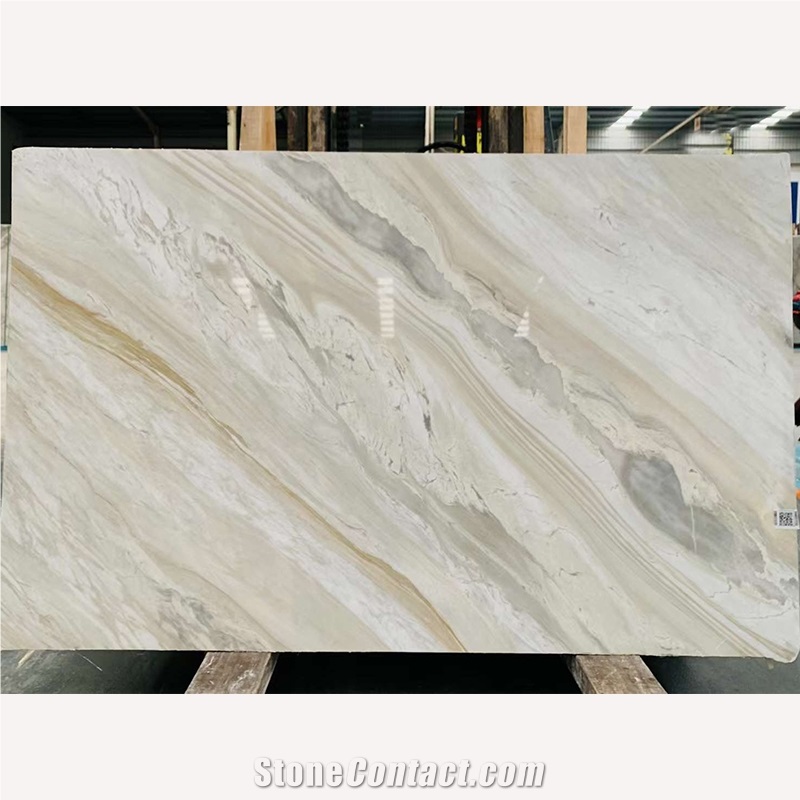 High Quality Golden Veins Earl White Marble Floor Wall Tiles