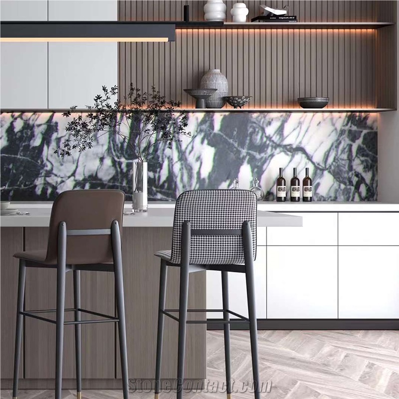 Luxury Hilton Grey Marble Slabs For Interior Wall Decoration