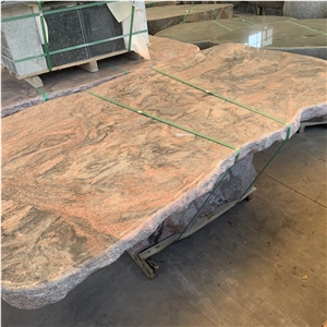 Multicolor Red Granite Table For Interior And Exterior Decor