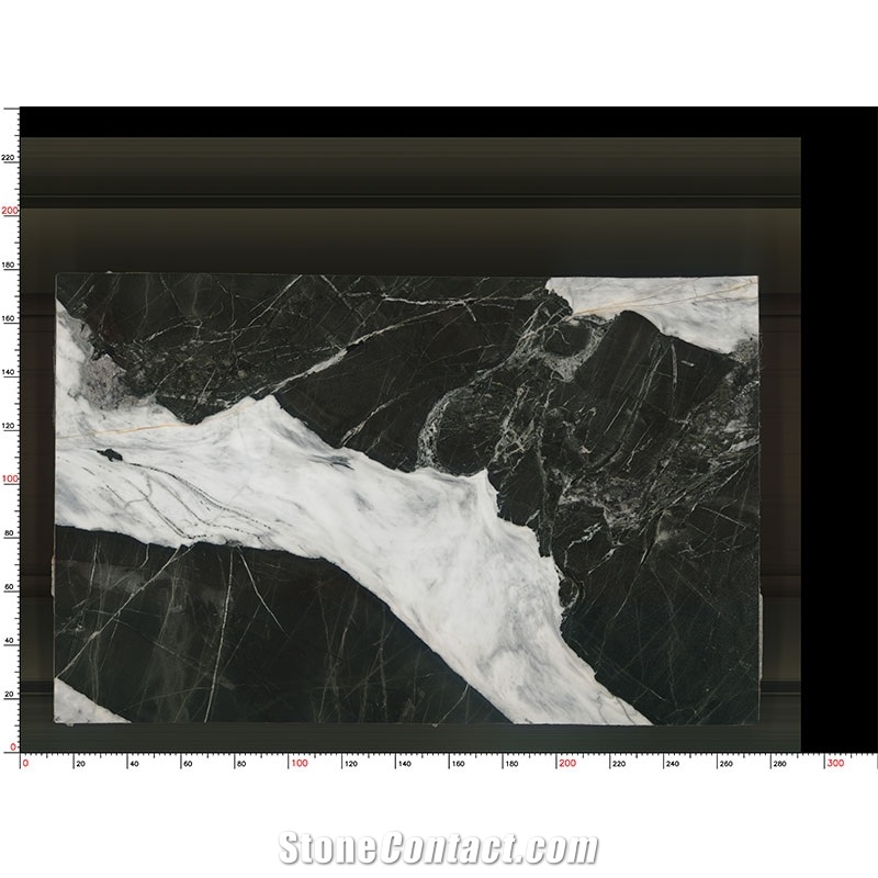 Natural Calacatta Black And White Marble Slab