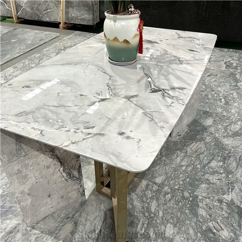 Top Quality Grey Marble Table For Home Hotel Furniture Decor