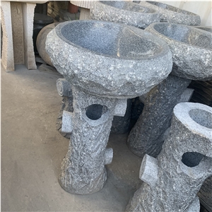 Wholesale Outdoor Garden Granite Pedestal Outdoor Wash Sink