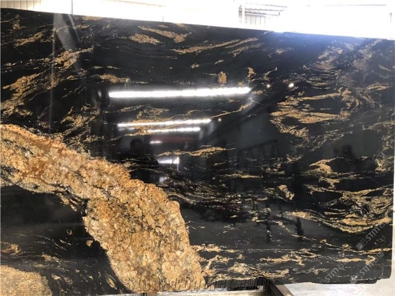 Cosmic Gold Granite Slabs
