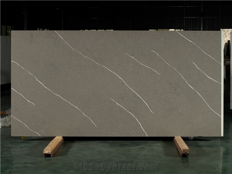 Brown Quartz Slabs Artificial Stone Slabs And Tiles 3122