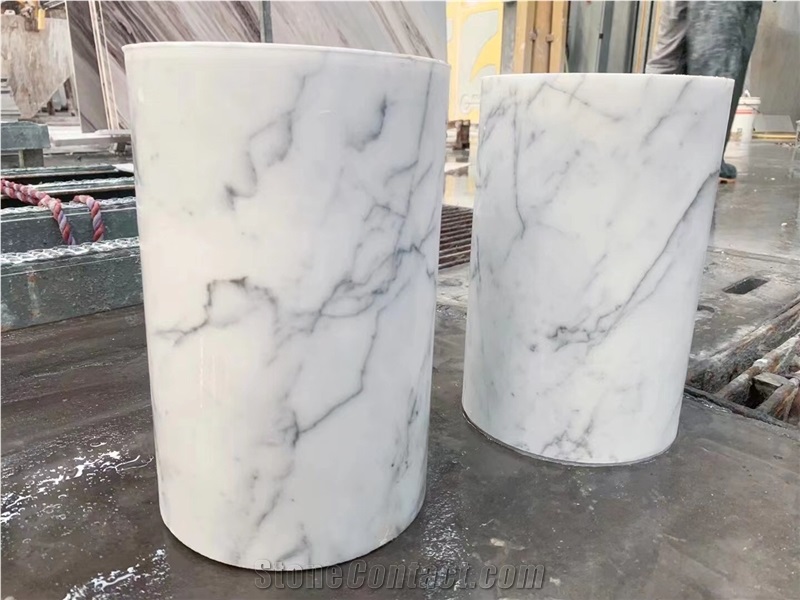 Interior Stone Cafe Table Stand Marble Carrara Furniture