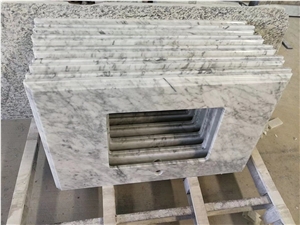 Marble Hotel Bath Top Stone Carrara Commercial Vanity Top