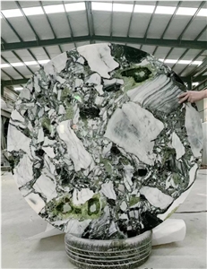 Marble Inlay Cafe Table Tops White Beauty Stone Dining Table