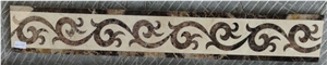 Marble Interior Waterjet Baseboard Stone Empeardor Border