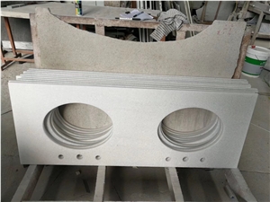 Prefab Marble Thassos Yacht Vanity Top Stone Bathroom Top