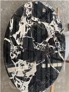 Restaurant Stone Table Top Marble Grand Antique Oval Worktop