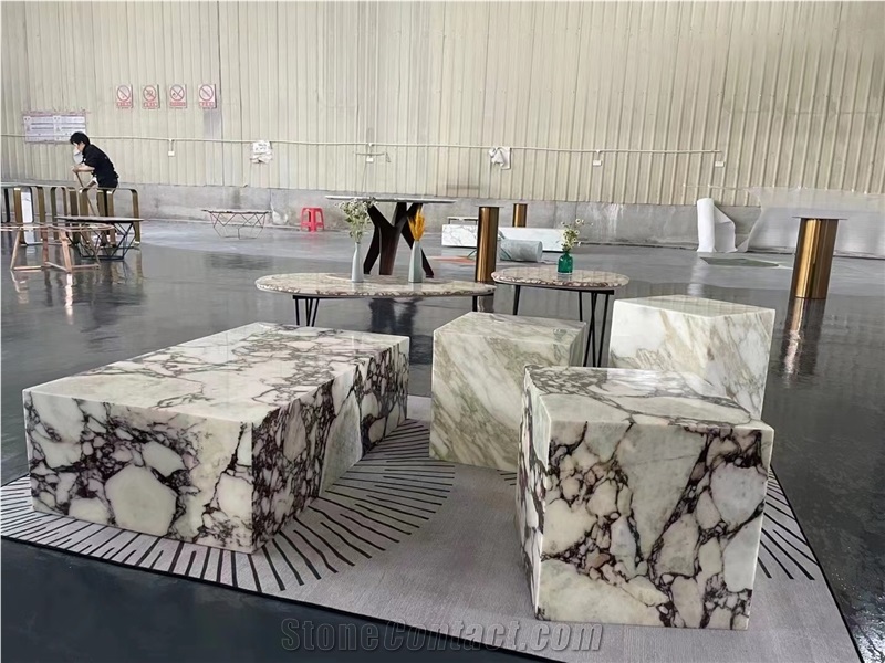 Round Stone Dining Table Granite Lemurian Waterjet Table Top