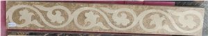 Stone Design Floor Trim Decos Marble Light Emperador Border