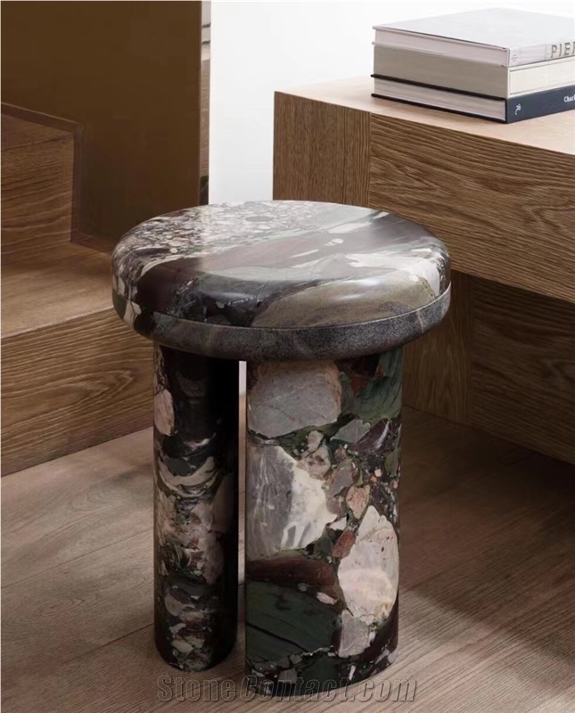 Stone Hotel Furniture Granite Pebble Home Stool Coffee Chair