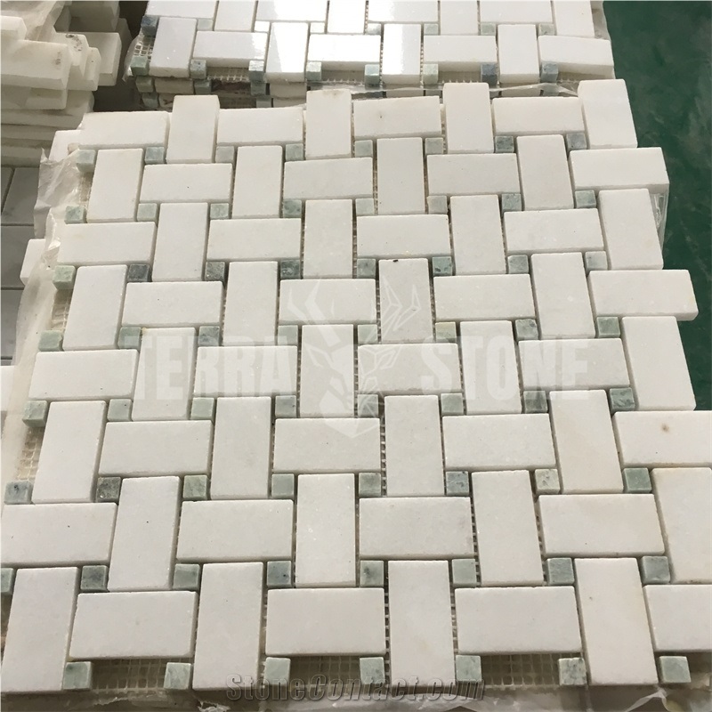 2"X4" Subway Brick Marble Mosaic Bianco Carrara Stone Tile