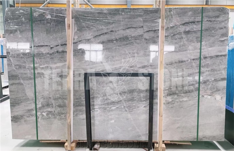 China Yabo Grey Marble Slab And Tile Polished For Wall