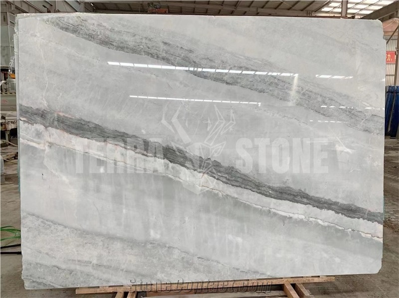 Hot Sale China Polished Fishbelly White Marble Slabs
