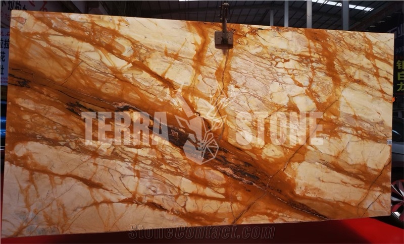 Italy Siena Gold Marble Slab And Tile Polished For Wal