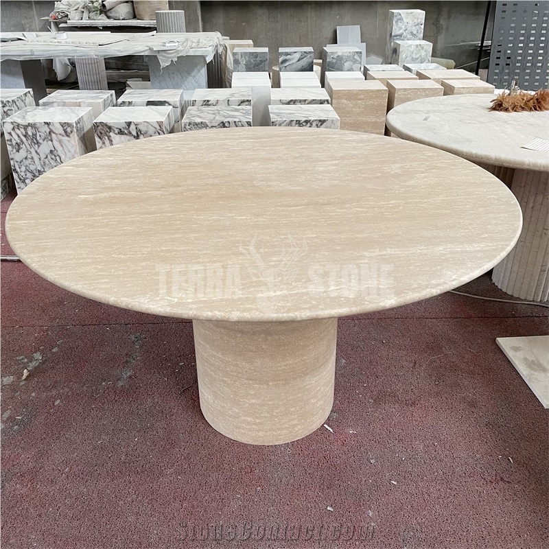 Statuario White Marble Table Tops Stone Furniture Oval Shape