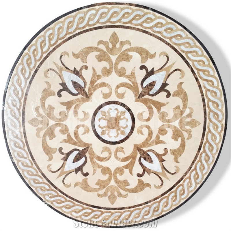 Wholesale Luxury Waterjet Marble Medallion Floor Tiles