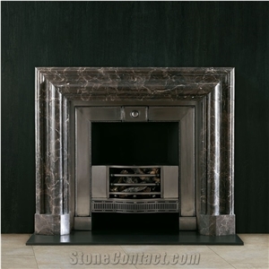 Brown Marble Fireplace Mantel