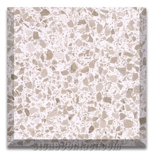 Beige Terrazzo Cement Inorganic Terrazzo Botticino Terrazzo