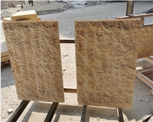Beige Fantasia Marble Natural Spilit Finish Facade Wall Tile