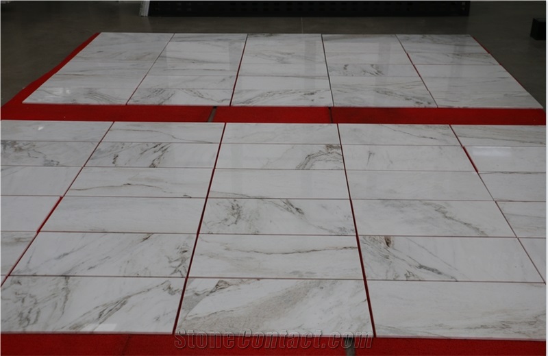 Glorious White Marble China Calacatta Snow White Marble Tile