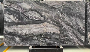 Italy Venice Brown Slab Book Match Italy Brown Marble Slab