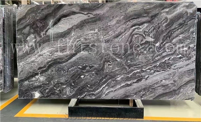 Italy Venice Brown Slab Book Match Italy Brown Marble Slab