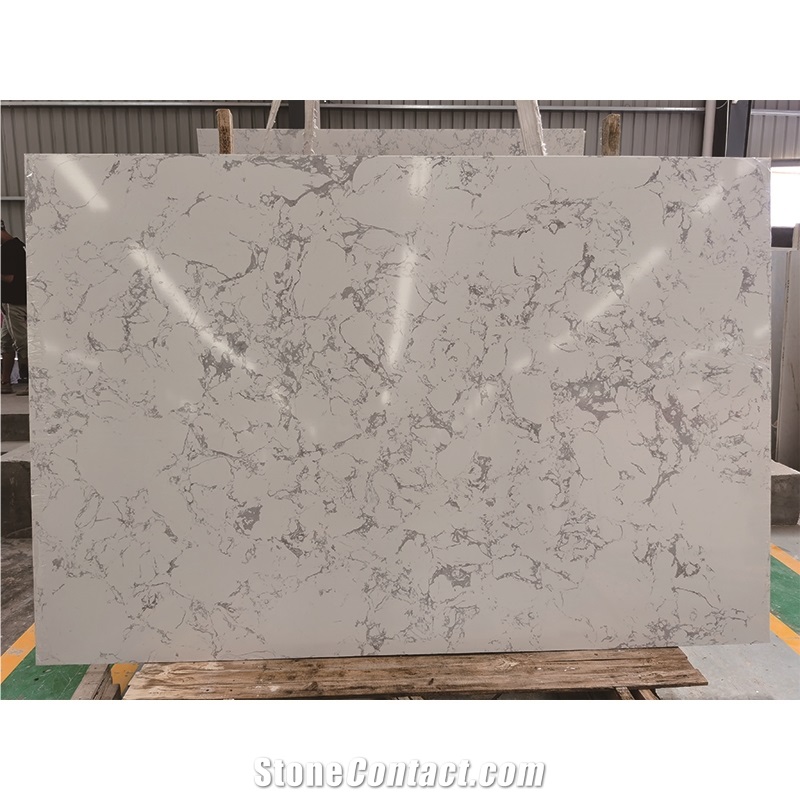 Arabescato Artificial Marble Engineered Stone For Background