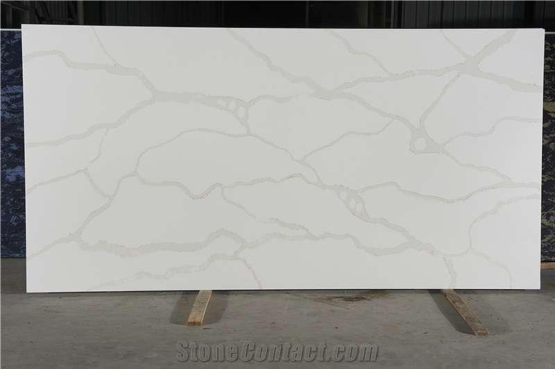 Calacatta White Solid Surface Quartz Stone