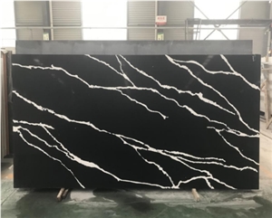 Calacatta White Solid Surface Quartz Stone