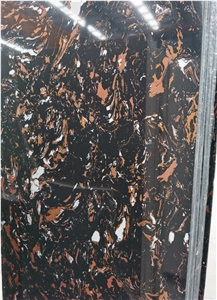 Portoro Black Artificial Marble Gold Polished Polised Factory Price