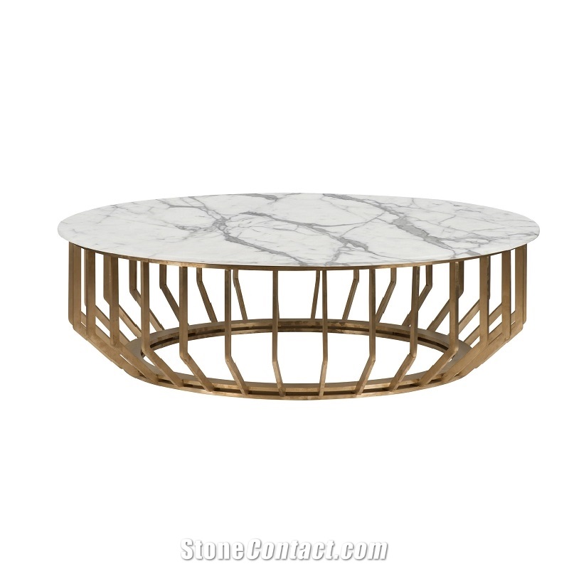 Guangxi White Marble Coffee Table