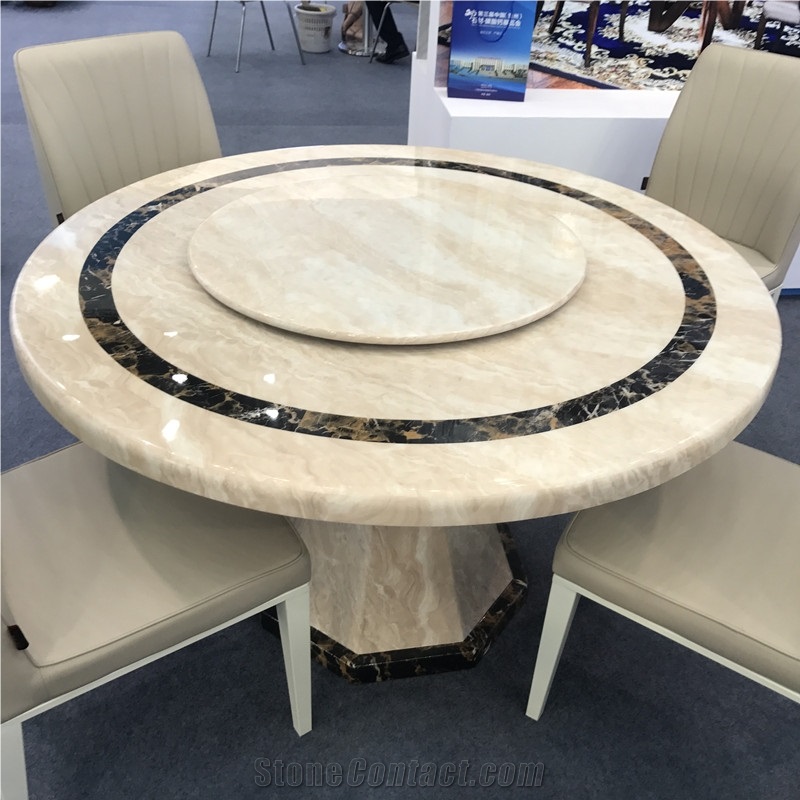 Guangxi White Marble Round Table Top
