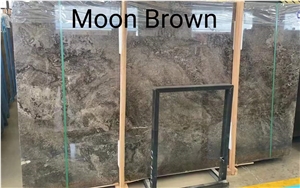 Moon Brown Marble Slabs
