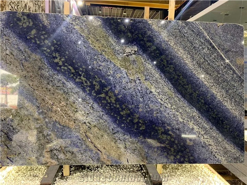 Bolivian Sodalite Blue Granite Luxury Slab Tile