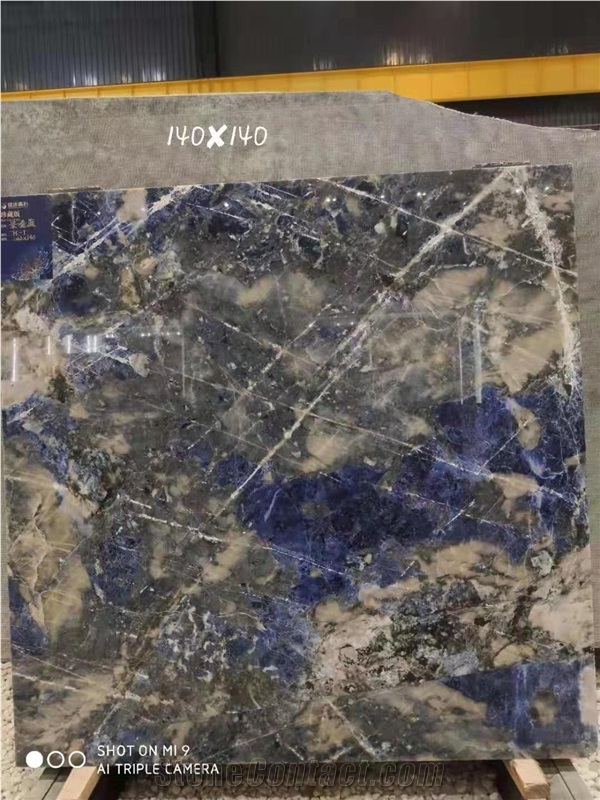 Brazil Blue Sodalite Luxury Quartzite Dark Blue Slab Tile
