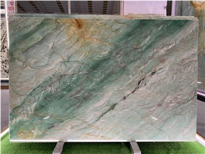 High Quality Brazil Green Gaya Quartzite Slab For Interior