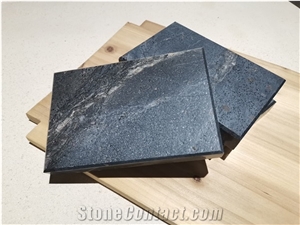 Natural Black Galaxy Slab Tile Marble Veins