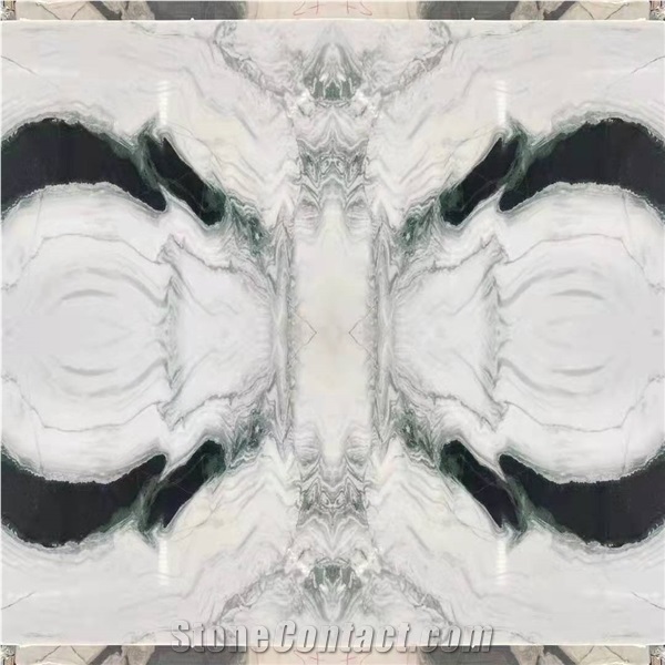 Panda White Marble With Black Vein Flooring Tiles