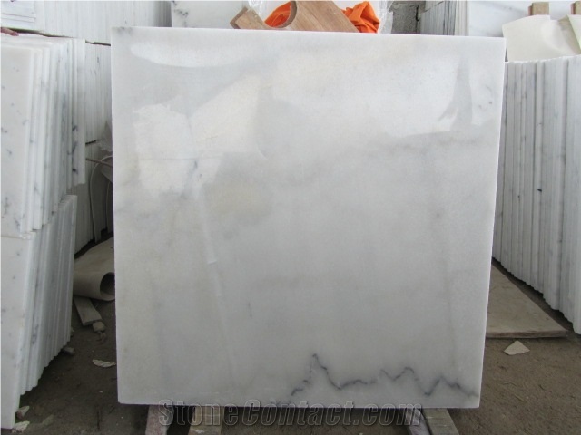 Guangxi White Marble Tile Slabs With Selected Quality Grade