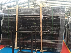 Silver Dragon, China Black Marble Slabs & Tiles