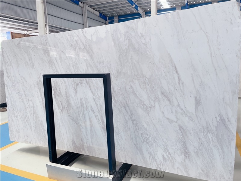 White Volakas Marble Slabs And Tiles