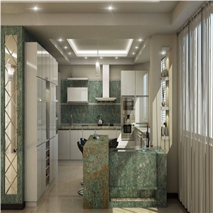Turquoise Granite Kitchen Countertop