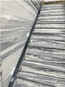 China Zebrino Blue Marble Stairs